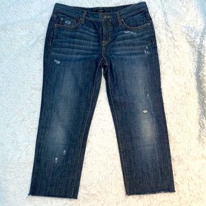 Ann Taylor Boyfriend jeans size 4 raw hem